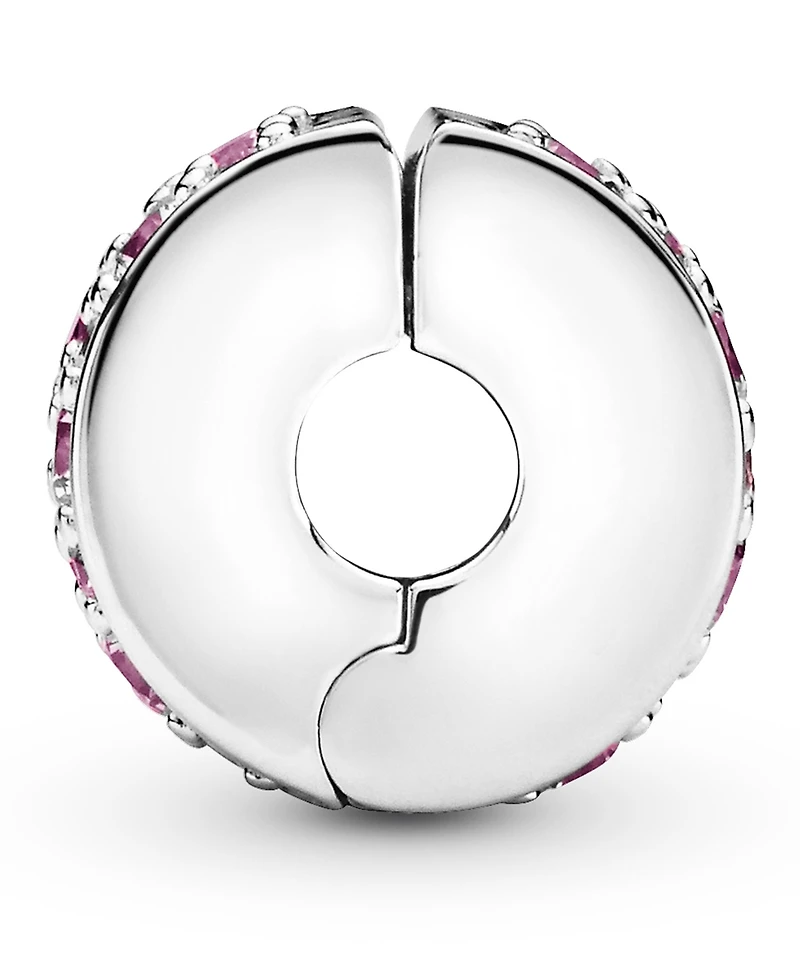 Pandora Cubic Zirconia Pave Fixed Clip Charm