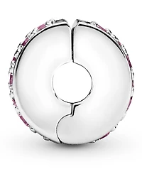 Pandora Cubic Zirconia Pave Fixed Clip Charm