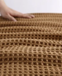Eddie Bauer Solid Waffle Cotton Reversible Blanket