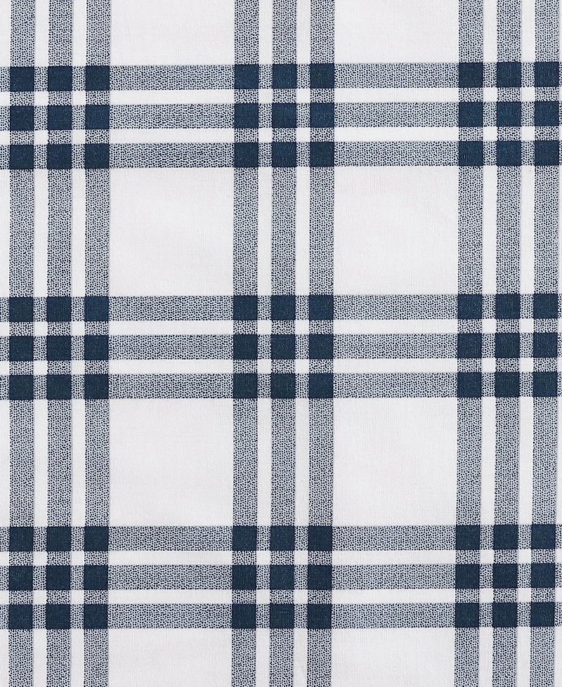 Eddie Bauer Basic Plaid Cotton Percale 3 Piece Duvet Cover Set, King