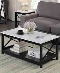 Convenience Concepts 39.5" Medium-Density Fiberboard Oxford Coffee Table with Shelf