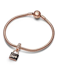 Pandora Cubic Zirconia Love Padlock Dangle Charm