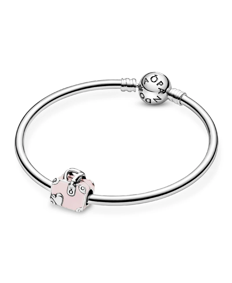 Pandora Sterling Silver Pink Travel Bag Charm