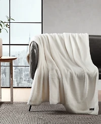 Closeout! Kenneth Cole Reaction Solid Faux Fur Throw, 60x50