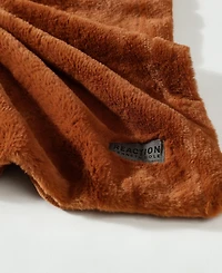 Kenneth Cole Reaction Solid Faux Fur Throw, 60x50