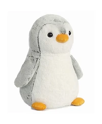 Aurora Medium Gray PomPom Penguin Playful Plush Toy Gray 11.5"
