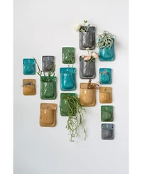 Large Pocket Terracotta Wall Planter Set of 4 Colors