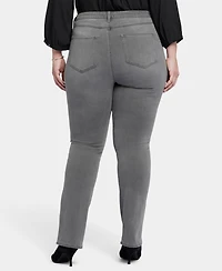 Nydj Plus High Rise Billie Slim Bootcut Jeans