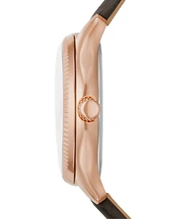 Fossil Women's Rye Multifunction Gray Leather Watch, 36mm