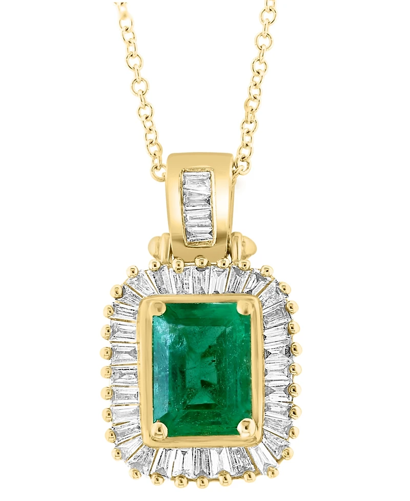 Effy Emerald (1-3/8 ct. t.w.) and Diamond (1/2 ct. t.w.) in 14k Gold