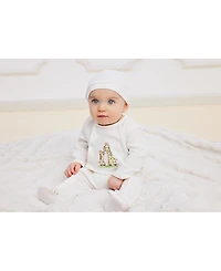 Little Me Baby Boys or Girls Giraffe Coverall with Hat, 2 Piece Set