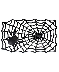 Spider Web Rectangular Halloween Doormat, 18" x 30"