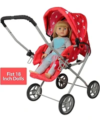 The New York Doll Collection Bassinet Stroller with Travel Carry Bag