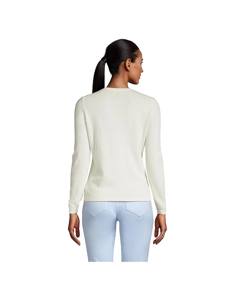 Lands' End Women's Petite Cashmere Cardigan Sweater