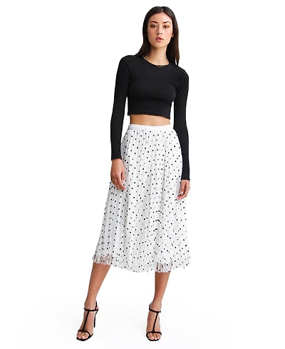 Belle & Bloom Women's Mixed Feeling Reversible Skirt
