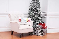 Village Holiday Printed & Embellished Throw Pillow