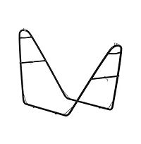 Nakoa Black 550 Lbs. Capacity Universal Heavy Duty Steel Two Person Hammock Stand For Hammocks 9 To 14 Feet Long