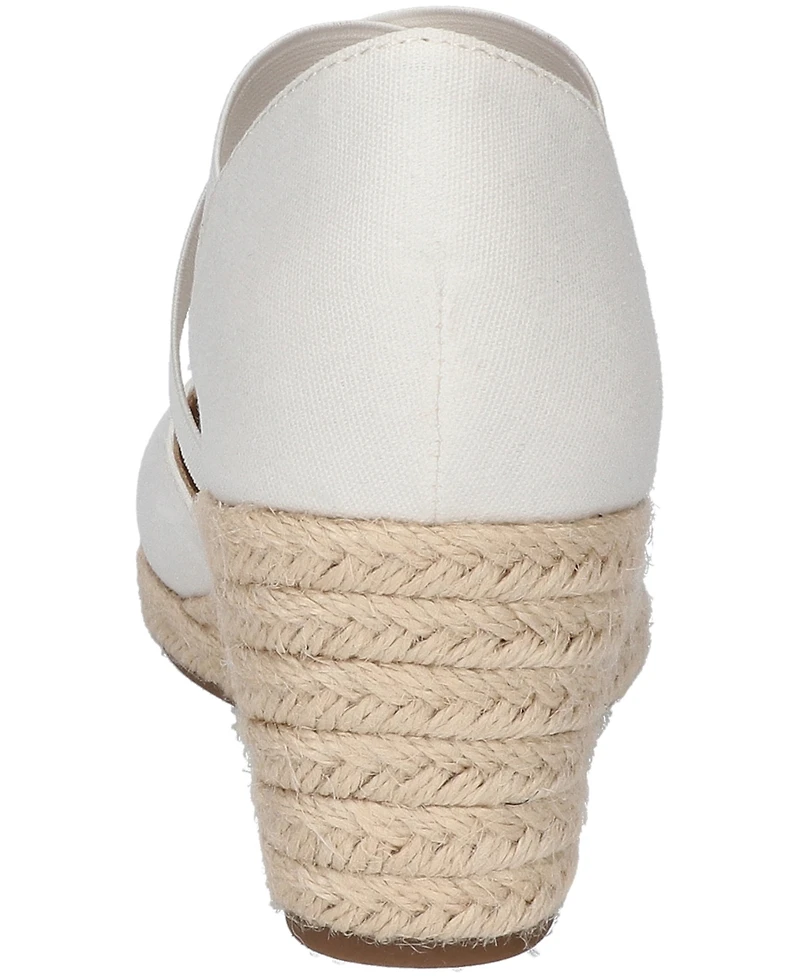 Easy Street Women's Pari Slip-On Espadrille Wedges Sandals