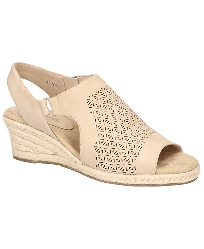 Easy Street Women's Serena Zip Espadrille Wedge Sandals