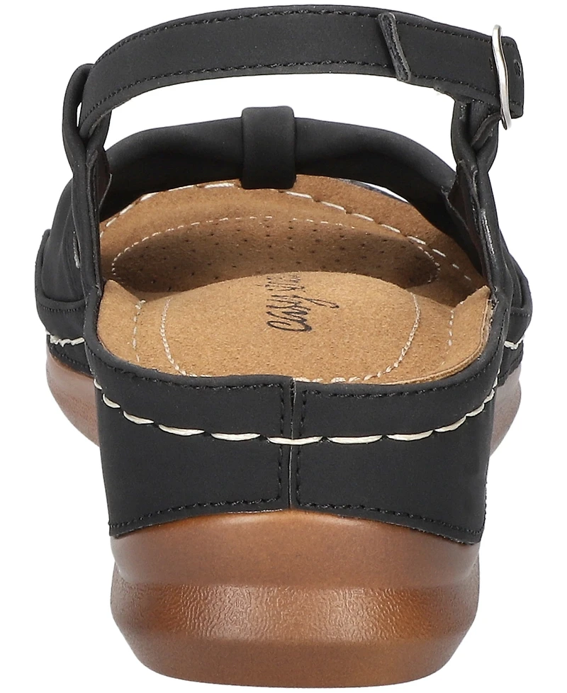 Easy Street Women's Jupiter Comfort Buckle Slingback Sandals