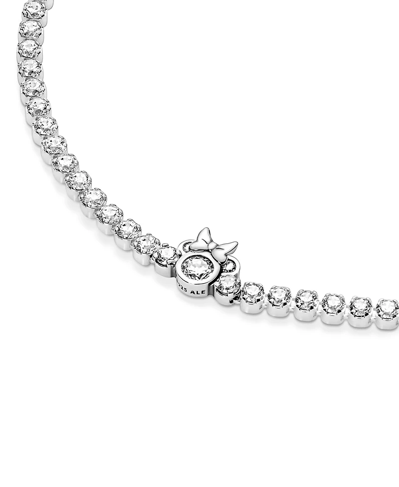 Pandora Cubic Zirconia Disney Minnie Mouse Tennis Bracelet