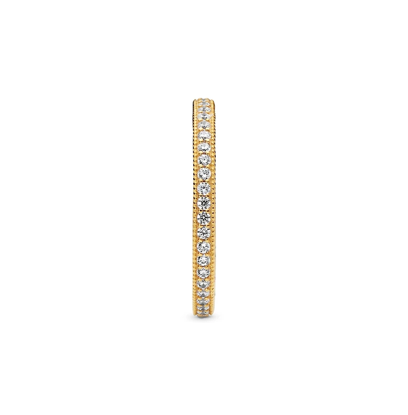 Pandora Cubic Zirconia Signature Sparkle Hearts Ring