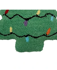 Christmas Tree Shaped Hooked pillow