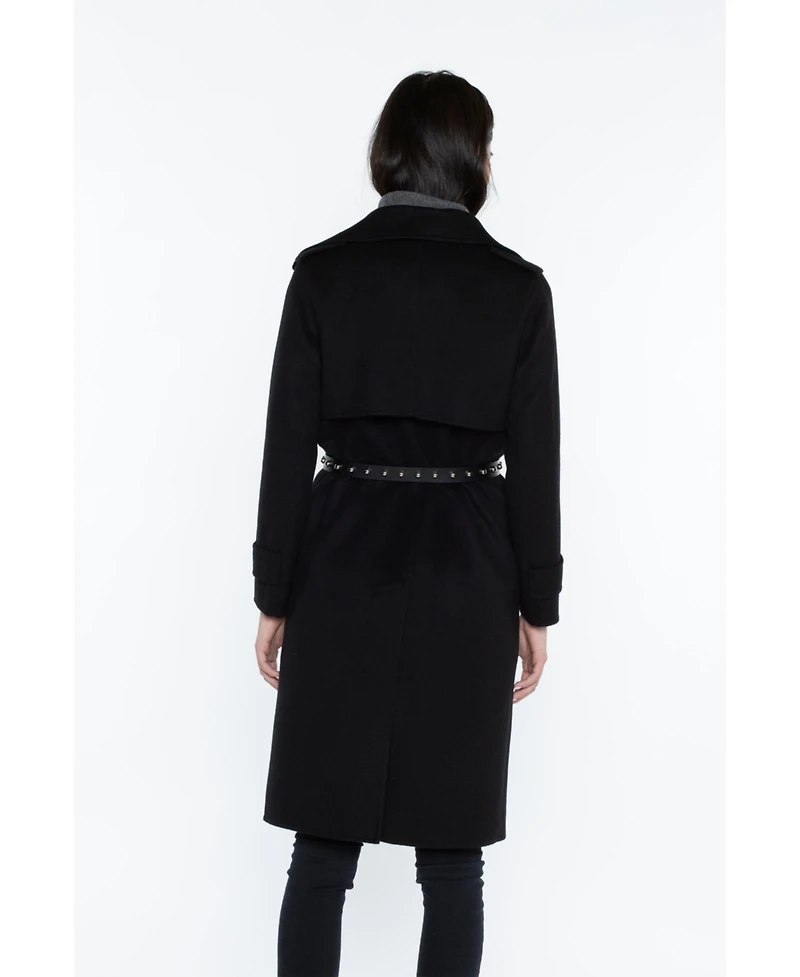 Jennie Liu Women's Cashmere Wool Double-faced Overcoat