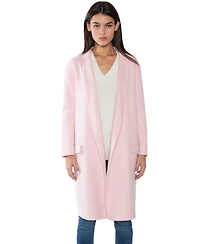 Jennie Liu Women's Cashmere Wool Double-faced Lapel Overcoat