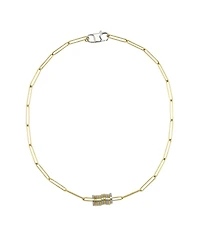 Reese Disc Two Tone Necklace