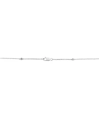 Effy Diamond Bezel Station 18" Collar Necklace (1/6 ct. t.w.) in Sterling Silver
