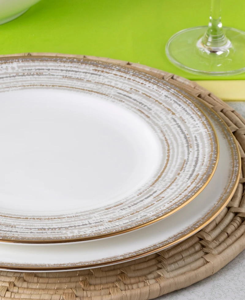 Noritake Haku Set of 4 Accent Plates, Service For 4