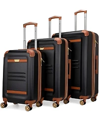 V19.69 Italia Vintage-Like 3 Piece Expandable Retro Luggage Set