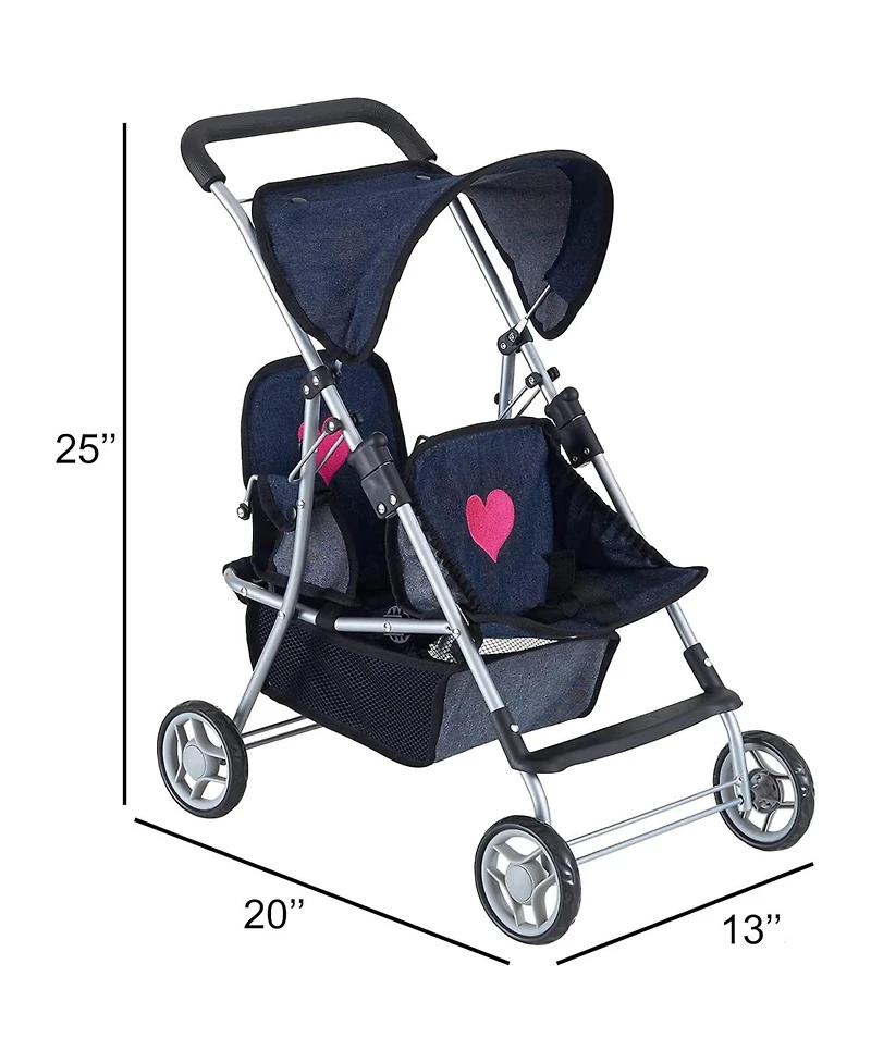 The New York Doll Collection My First Twin Stroller