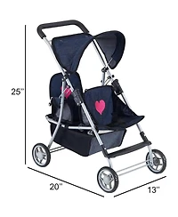 The New York Doll Collection My First Twin Stroller