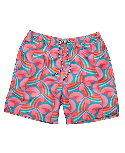 Mens Geo Melon Sustainable Swim Short