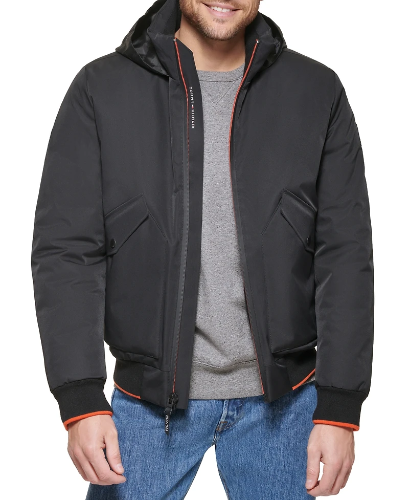 Tommy Hilfiger Men's Flex Performance Zip-Front Bomber Jacket