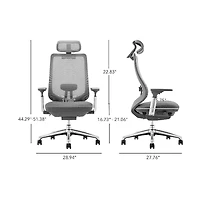 Atlas Ergonomic Mesh Back Office Chair with Slide Seat