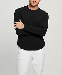 Guess Men's Textured Long-Sleeve T-shirt