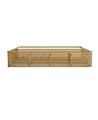 Martha Stewart Ryder Gold-Tone Mesh Metal 6 Compartment Large Desk Drawer Organizer for Accessories and Office Supplies