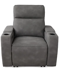 Greymel 37" Zero Gravity Fabric Chair with Power Headrest, Created for Macy's