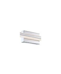 Possini Euro Design Modern Wall Lights Set of 2 Chrome Hardwired 4 1/2" Led Fixture White Glass Shade for Bedroom Bathroom Vanity