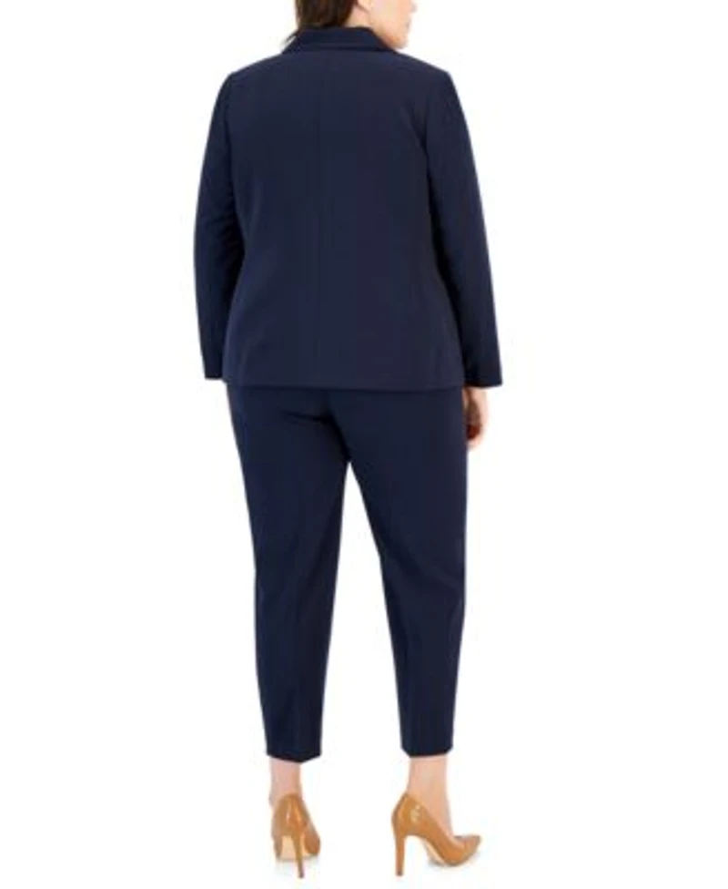 Tahari Asl Plus Size Two Button Roll Tab Jacket Sweater T Shirt Shannon Pants