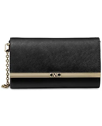 Michael Kors Mona East West Large Leather Clutch