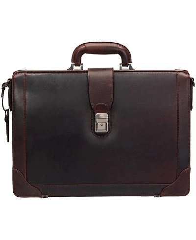 Mancini Men's Buffalo Luxurious Litigator Briefcase Pocket for 17.3" Laptop