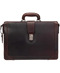 Mancini Men's Buffalo Luxurious Litigator Briefcase Pocket for 17.3" Laptop