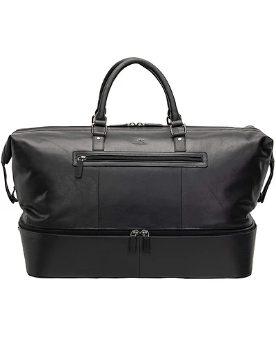 Mancini Men's Buffalo Double Compartment Duffle Bag
