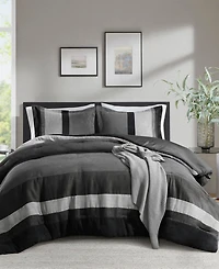 510 Design Boulder Stripe Micro Suede 2-Pc. Comforter Set, Twin/Twin Xl
