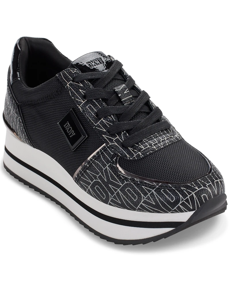 Dkny Women's Davie Lace-Up Platform Sneakers