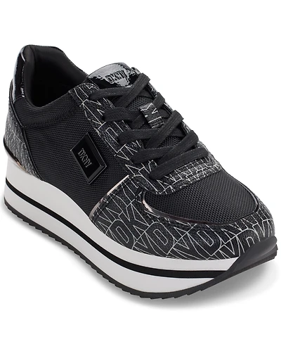 Dkny Women's Davie Lace-Up Platform Sneakers
